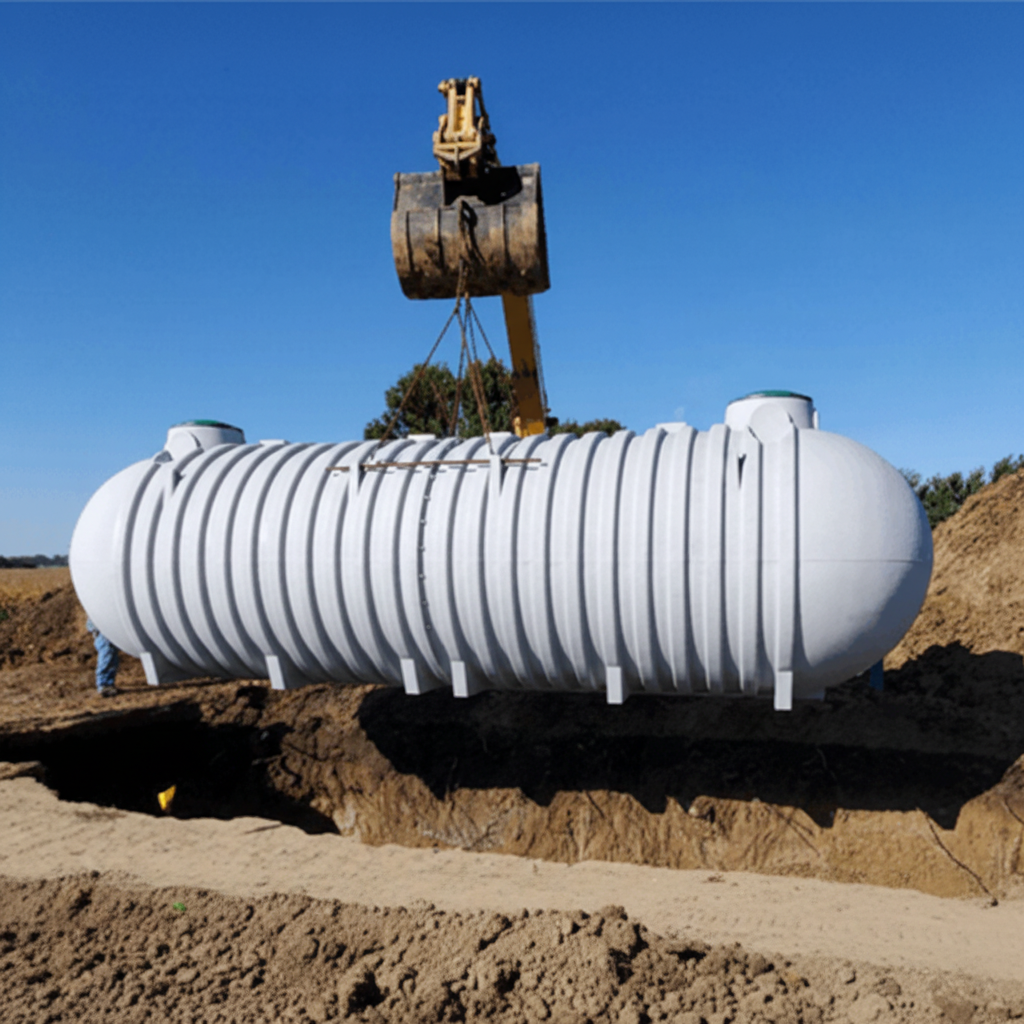 10,000 Gallon Below Ground HDPE Cistern 