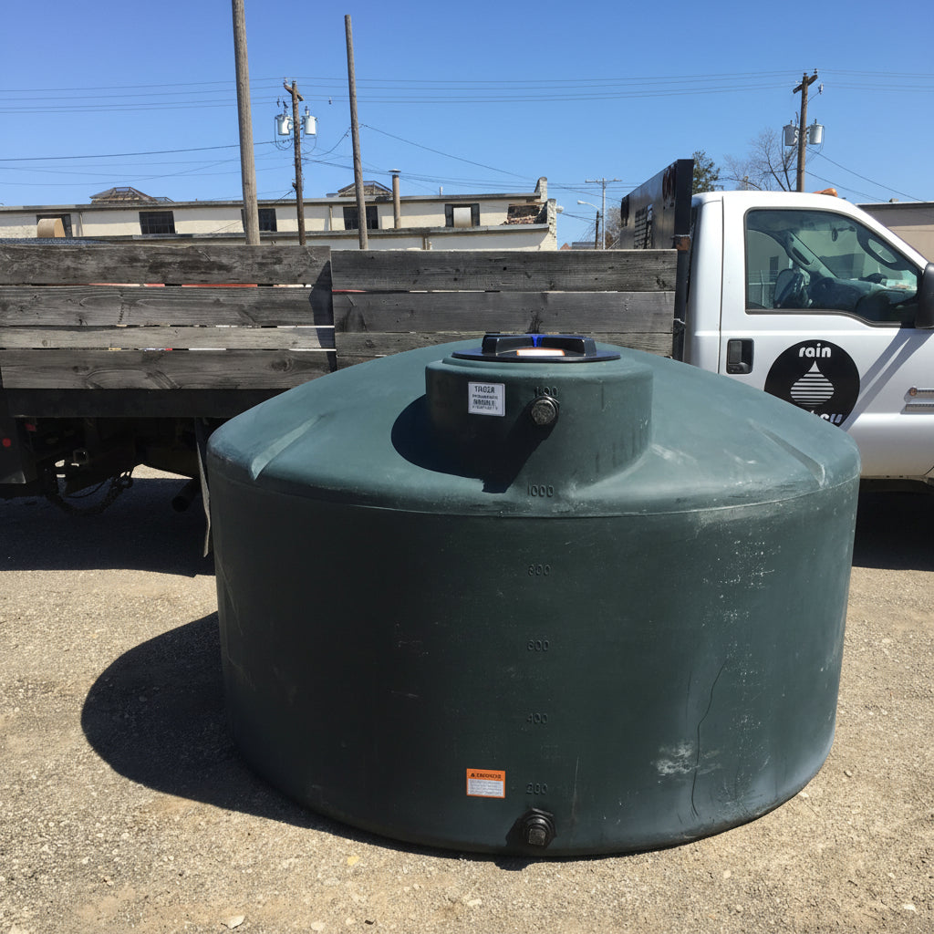 1100-Gallon HDPE Norwesco Above-Ground Tank (GREEN) 