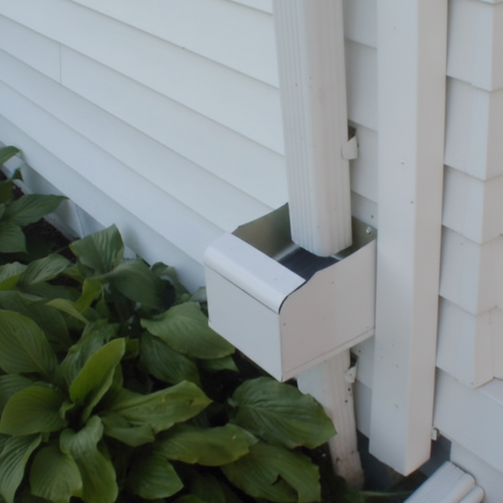 2"X3"/3" Round Aluminum Downspout Debris Filter (WHITE) 