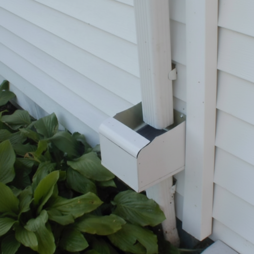 3"X4"/4" Round Aluminum Downspout Debris Filter (WHITE) 