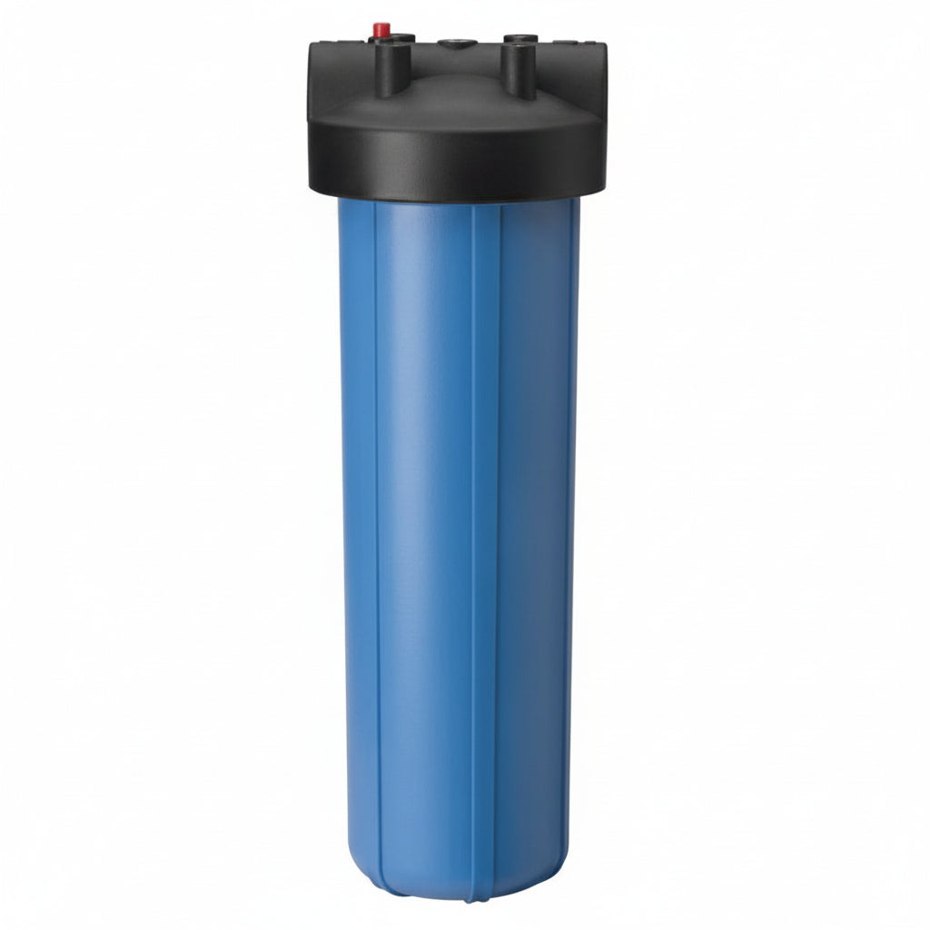 Pentek 20" x 4.5" Big Blue Filter Housing (w/ 1" ports and pressure relief valve) 