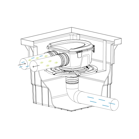 Maelstrom Rainwater Filter with Plastic Cage 