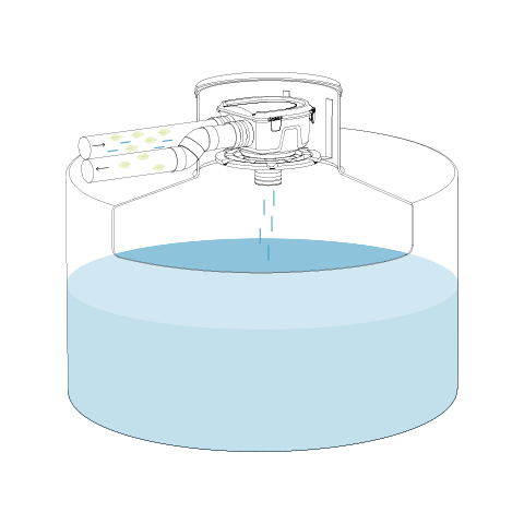 Maelstrom Rainwater Filter with Plastic Cage 