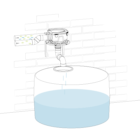 Maelstrom Rainwater Filter with Plastic Cage 