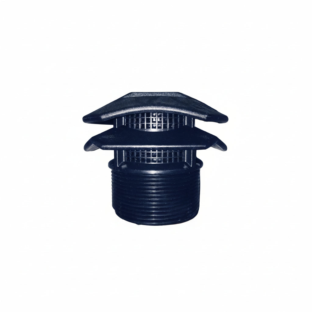 2" MPT Vent Cap with Poly Screen for Cistern Vent 
