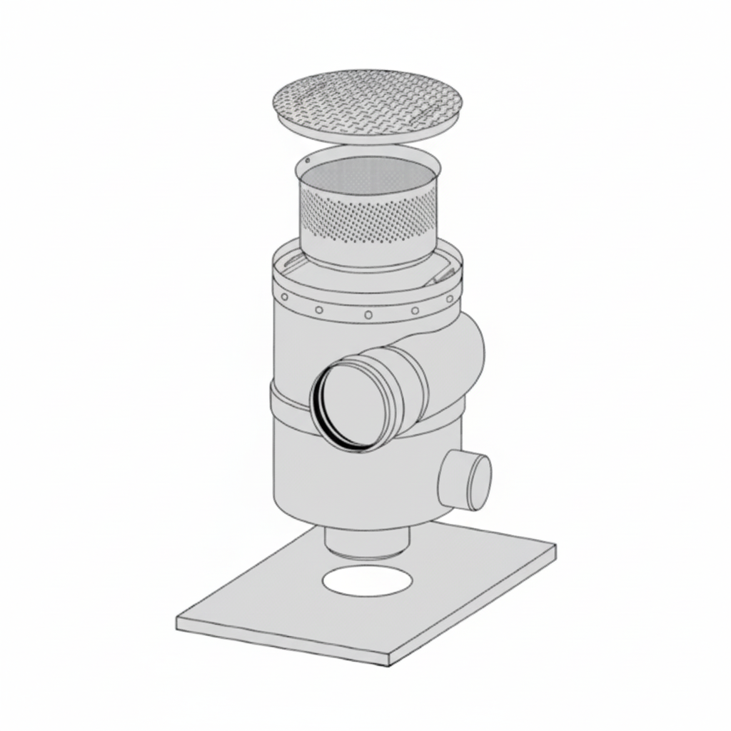 RMS/WISY VORTEX ROOFWASHER FILTER (UP TO 33,000 SQ FT) 