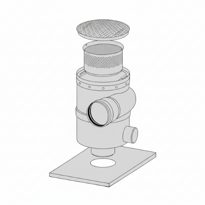 RMS/WISY VORTEX ROOFWASHER FILTER (UP TO 33,000 SQ FT) 