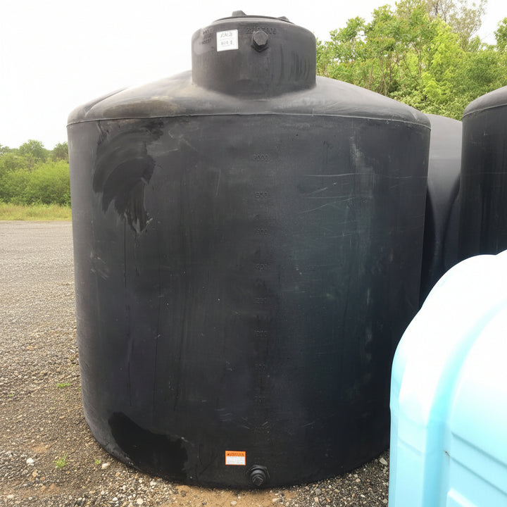 2500-Gallon HDPE Norwesco Above-Ground Tank (BLACK) 