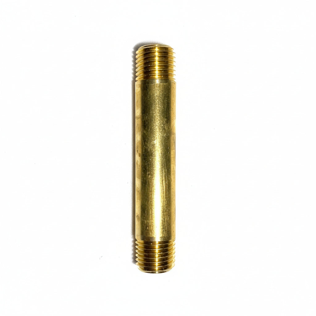 1/4" x 3" No-Lead Brass Nipple 