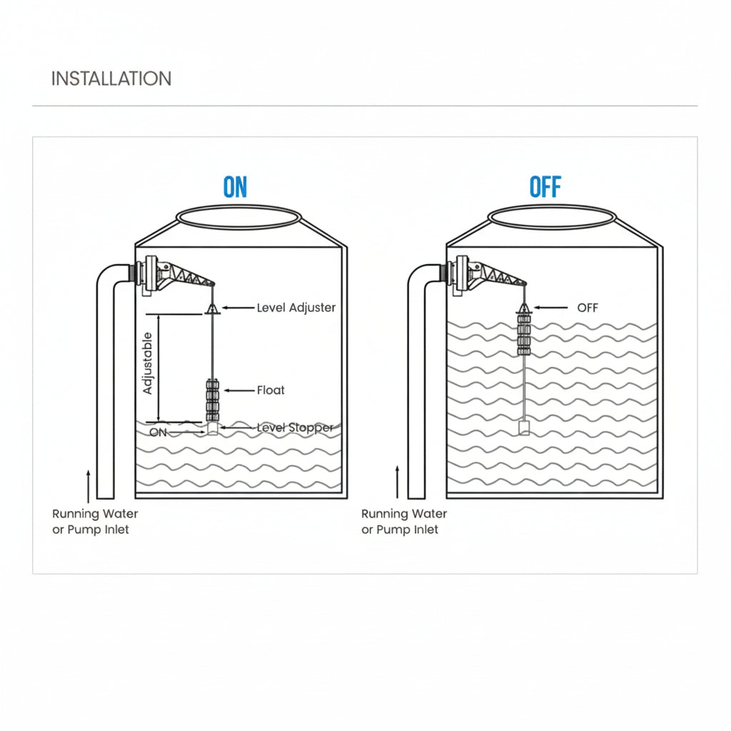 TOPVALL 1" Tank Buddy Supplemental Fill Valve 