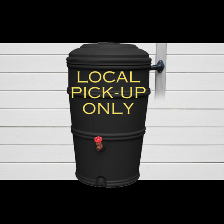 50-Gallon ECO RainStation, 100% Recycled Plastic Rain Barrel (Charcoal) 