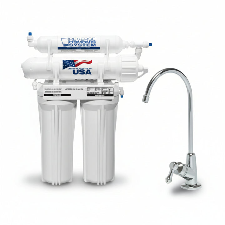 4 Stage Reverse Osmosis Home Water Purification System 100gal/day 