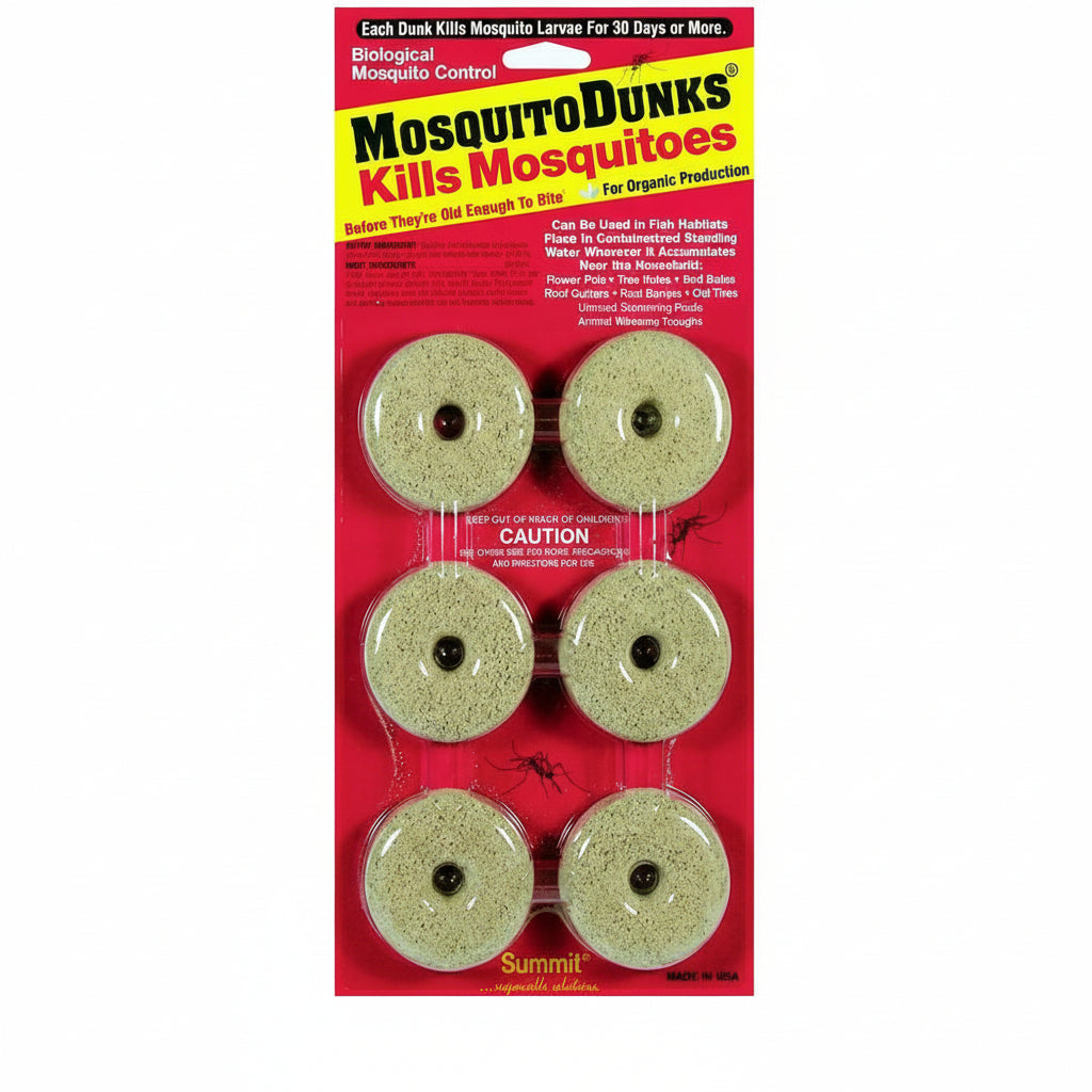 Mosquito Dunks for Organic Mosquito Control (6/pack) 