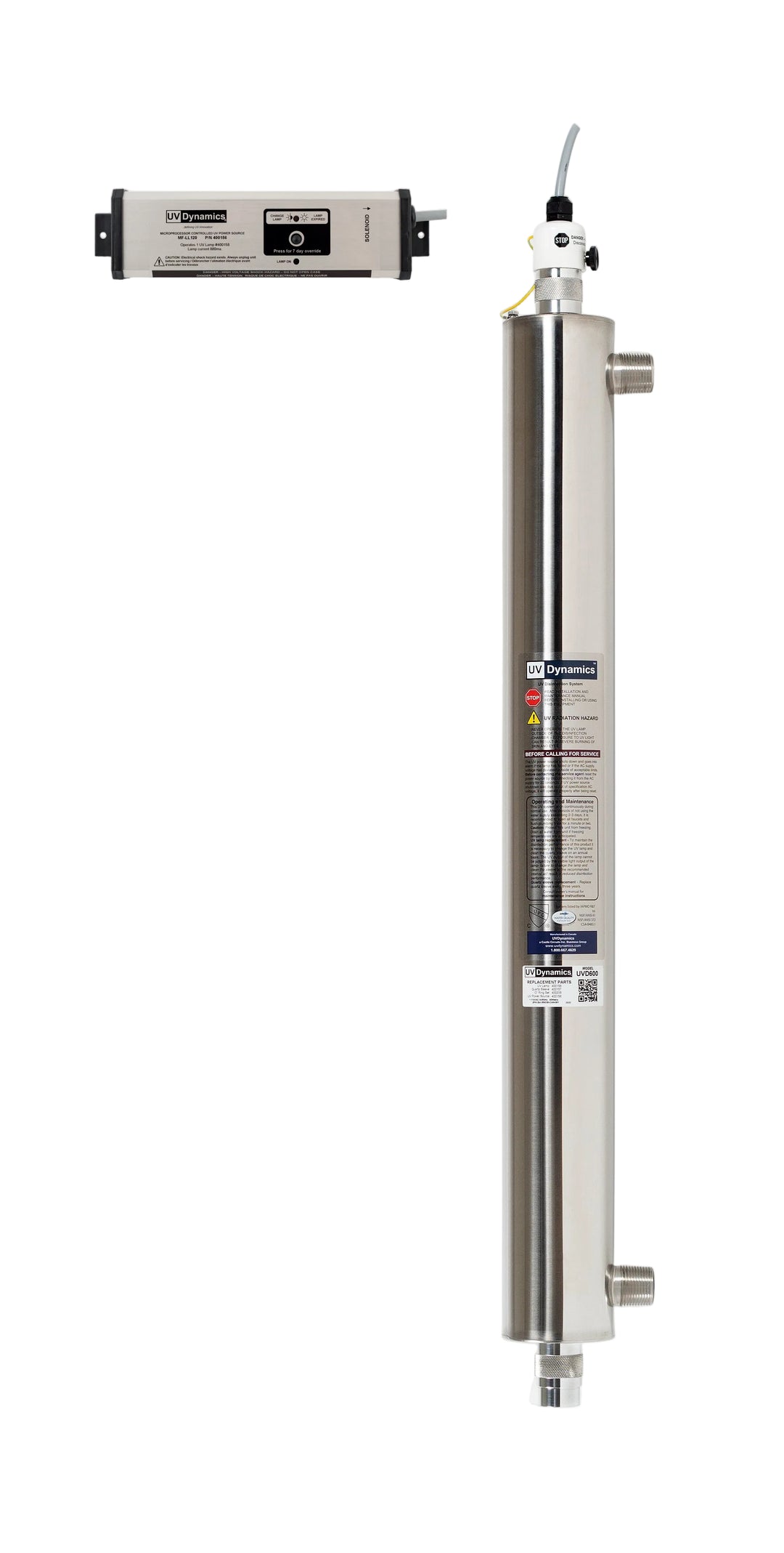 UV Dynamics UVD600 UV Sterilizer (Large Home/Commercial) 