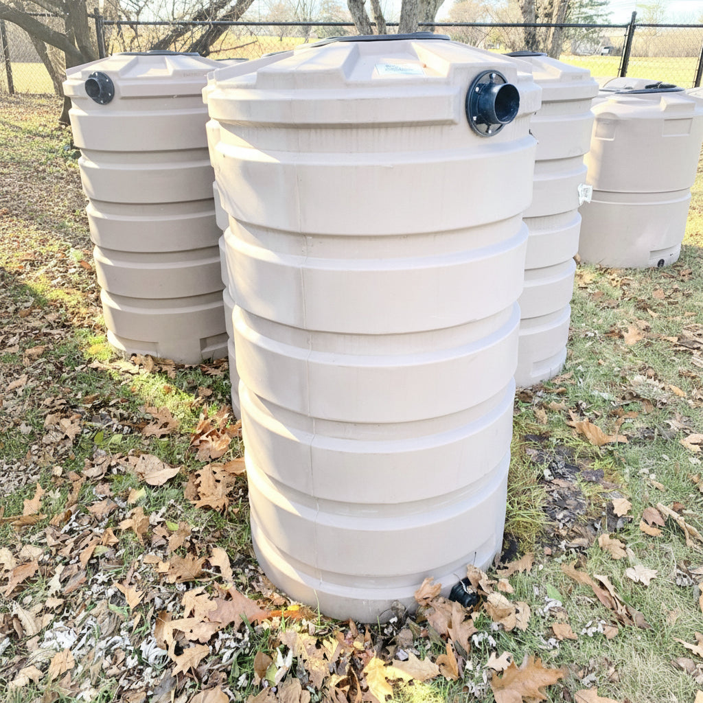 Bushman 205 Gallon Round Rainwater Harvesting Tank 
