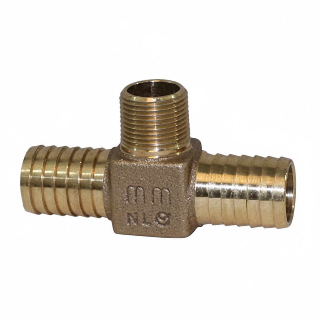 No Lead Red Brass Hydrant Tee 